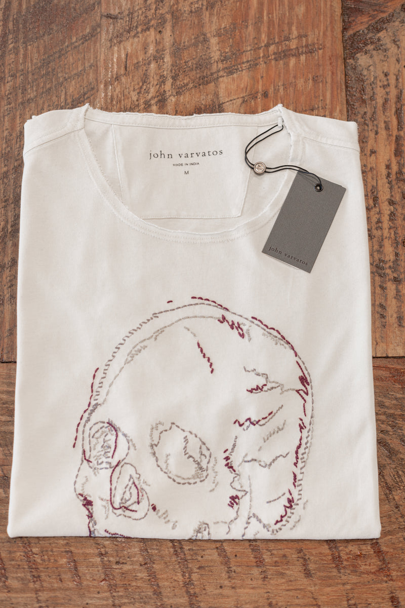 Embroidered Skull Tee – beecroft & bull