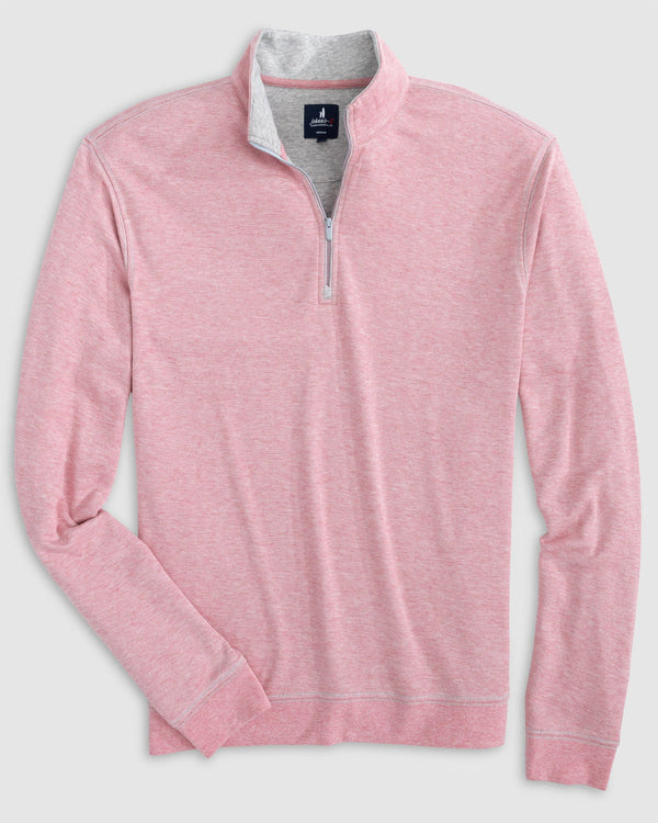 1/4 Zip Pullover in Coral