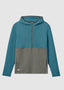 JOHNNIE-O WERNER HOODED HALF ZIP PERFORMANCE PULLOVER IN MERCURY
