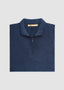 MAURIZIO BALDASSARI CASHMERE QUARTER ZIP SWEATER IN ALUMINIUM DYED