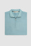 MAURIZIO BALDASSARI CASHMERE QUARTER ZIP SWEATER IN AQUA SKY DYED