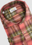 GIANNETTO PORTOFINO LONG SLEEVE SPORT SHIRT FLANNEL WITH SNAPS IN PINK SAGE