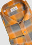 GIANNETTO PORTOFINO LONG SLEEVE SPORT SHIRT FLANNEL IN ARANCIA OMBRE