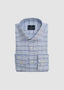 EMANUEL BERG PLAID DRESS SHIRT IN BLUE