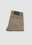 JACOB COHËN COTTON BLEND STRETCH TWILL IN BROWN