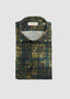 TINTORIA MATTEI LONG SLEEVE SPORT SHIRT IN YELLOW TEAL SHADOW PALM PLAID