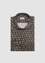 SONRISA LONG SLEEVE SPORT SHIRT IN TAUPE FLORAL PRINT