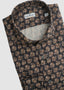 SONRISA LONG SLEEVE SPORT SHIRT IN TAUPE FLORAL PRINT