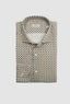 SONRISA LONG SLEEVE SPORT SHIRT IN GREEN GREY DOUBLE DOT PRINT