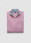 FEDELI QUARTER ZIP SWEATER IN LAMPONE TRICOLOR