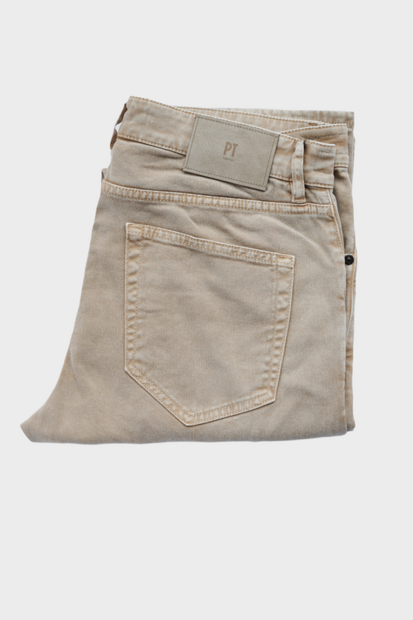 Jean Stretch Bull Denim In Khaki