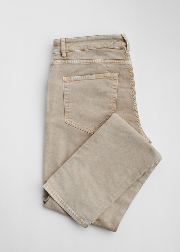 Jean Stretch Bull Denim In Khaki