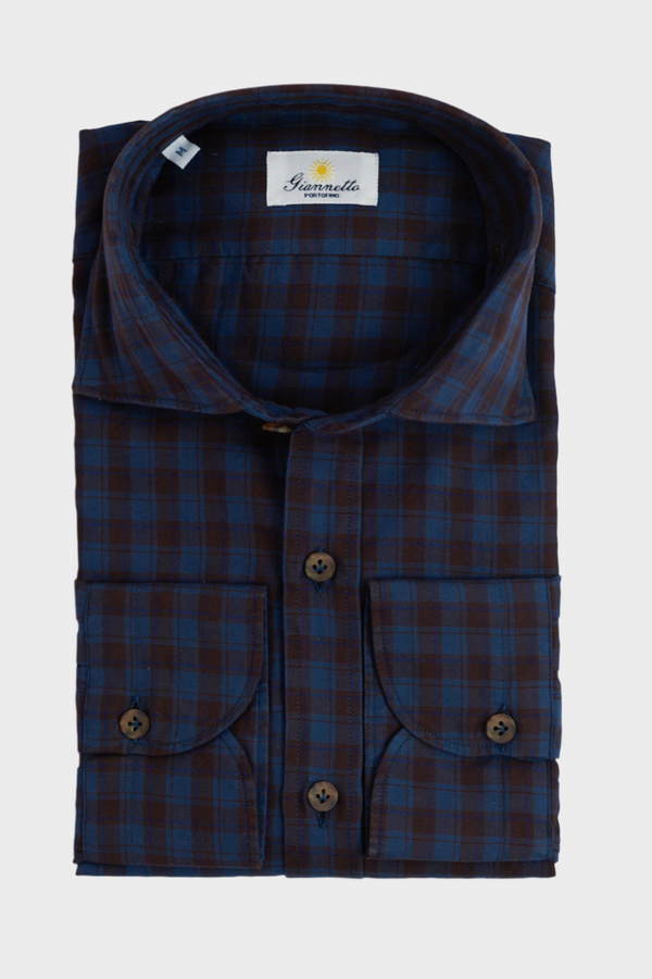 Plaid in Blue/Brown