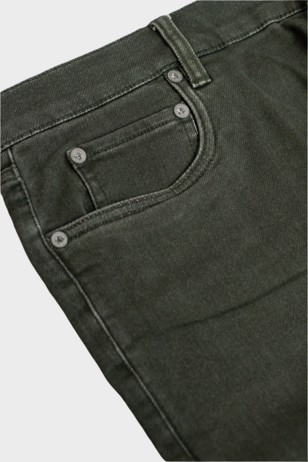 5 Pocket Fall Olive Stretch