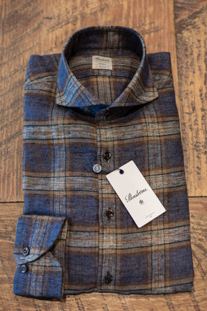Stenstroms Blue Checked Flannel Shirt