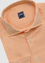 FEDELI LONG SLEEVE SPORT SHIRT PANAMINO SOLID IN MELON