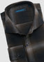 PATRICK ASSARAF OMBRE FLANNEL LONG SLEEVE SPORT SHIRT IN MAHOGANY