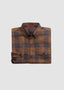 ISAIA CASHMERE, WOOL & SILK DONEGAL SHACKET IN OPEN BROWN