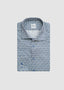 STENSTRÖMS LONG SLEEVE SPORT SHIRT WITH FLORAL PRINT IN BLUE