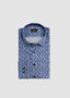 ETRO LONG SPORT SHIRT PRINT ON BLUE BASE