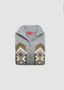 ISAIA BOMBER BLISS SWEATER IN PASTEL GREY