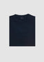 DEKE SOFT TECHNO JERSEY MODERN CREW T-SHIRT IN INDIGO