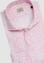 SONRISA LONG SLEEVE SPORT SHIRT ROSE LINEN FLORAL IN PINK & WHITE