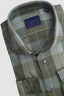 CALDER LONG SLEEVE SPORT SHIRT LUXE MELANGE DOUBLE BRUSHED EXPLODED PLAID IN OLIVE
