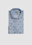 SONRISA LONG SLEEVE SPORT SHIRT ISCHIA PALM IN BLUE & BROWN