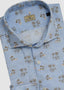 SONRISA LONG SLEEVE SPORT SHIRT ISCHIA PALM IN BLUE & BROWN