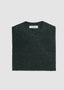 GRAN SASSO BOUCLE CREW SWEATER IN BOTTLE GREEN
