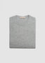 FLY3 SOFFIO BRUSHED CASHMERE CREW IN GRIGIO
