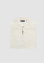 COLOMBO SHORT SLEEVE SILK ZIP POLO IN NATURAL