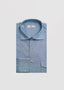 LUCIANO BARBERA LONG SLEEVE SPORT SHIRT IN CHAMBRAY WESTERN