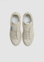 CANALI NUVOLA IVORY SUEDE SNEAKERS WITH BLUE RIBBING