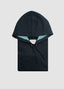 BILLY REID BOX QUILT HOODIE PULLOVER IN CARBON BLUE