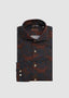 STENSTRÖMS LONG SLEEVE SPORT SHIRT IN RUST BLUE PAISLEY