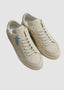 CANALI NUVOLA IVORY SUEDE SNEAKERS WITH BLUE RIBBING