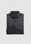 ISAIA UNITO CASHMERE, WOOL & SILK DONEGAL SHACKET IN BLACK