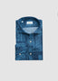 GIANNETTO POROFINO LONG SLEEVE SPORT SHIRT IN DENIM BANDANA