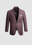 CANALI SPORT COAT IN BURGUNDY WINDOWPANE 