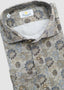 GIANNETTO LONG SLEEVE SPORT SHIRT DRIED FLOWERS IN GREY & BROWN