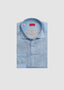 ISAIA LONG SLEEVE SPORT SHIRT IN LIGHT BLUE