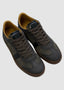 RUBIROSA SHOE-JUDY FUMO IN CHARCOAL AND CHOCOLATE
