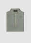 FILIPPO DE LAURENTIIS STRETCH LINO HENLEY T-SHIRT IN SENECIO