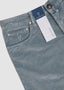 HANDPICKED 5 POCKET MICRO WALE LIGHT BLUE FROST