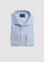 EMANUEL BERG LONG SLEEVES SPORT SHIRT LINEN PREMIUM LUXURY IN BRIGHT BLUE STRIPES