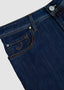JACOB COHËN 5 POCKET JEAN IN DARK BLUE POLKA PATCH