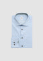 STENSTRÖMS DRESS SHIRT WITH HAIRLINE STRIPE IN BLUE AND GREEN TRIM