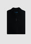 PATRICK ASSARAF DOUBLE FACE FULL ZIP SWEATER IN BLACK